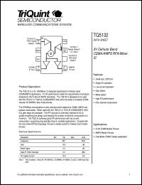 datasheet for TQ5132 by TriQuint Semiconductor, Inc.
