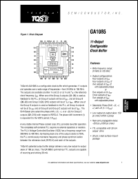 datasheet for GA1085MC1000 by TriQuint Semiconductor, Inc.