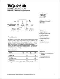 datasheet for TQ5M31 by TriQuint Semiconductor, Inc.