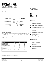 datasheet for TQ5M44 by TriQuint Semiconductor, Inc.
