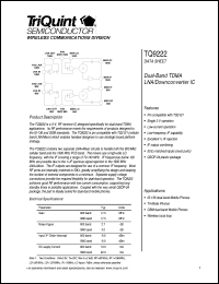 datasheet for TQ9222 by TriQuint Semiconductor, Inc.