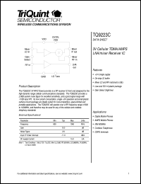 datasheet for TQ9223C by TriQuint Semiconductor, Inc.
