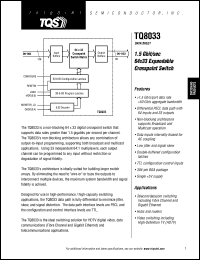 datasheet for TQ8033 by TriQuint Semiconductor, Inc.