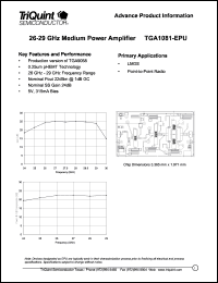 datasheet for TGA1081-EPU by TriQuint Semiconductor, Inc.