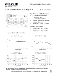 datasheet for TGA1342-EPU by TriQuint Semiconductor, Inc.