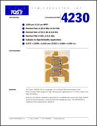 datasheet for TGF4230-EEU by TriQuint Semiconductor, Inc.