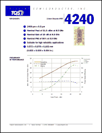 datasheet for TGF4240-EPU by TriQuint Semiconductor, Inc.