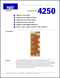 datasheet for TGF4250-EEU by TriQuint Semiconductor, Inc.