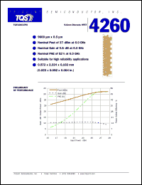 datasheet for TGF4260-EPU by TriQuint Semiconductor, Inc.