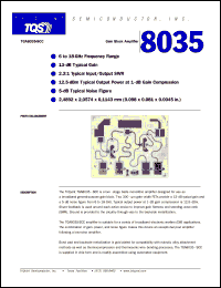 datasheet for TGA8035-SCC by TriQuint Semiconductor, Inc.