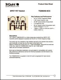 datasheet for TGS8250-SCC by TriQuint Semiconductor, Inc.