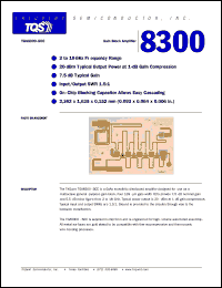datasheet for TGA8300-SCC by TriQuint Semiconductor, Inc.