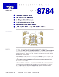 datasheet for TGL8784-SCC by TriQuint Semiconductor, Inc.