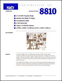 datasheet for TGA8810-SCC by TriQuint Semiconductor, Inc.
