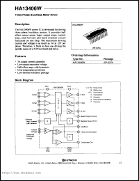 datasheet for HA13406W by 