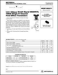 datasheet for MGSF1N02LT1 by Motorola