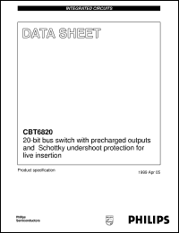 datasheet for CBT6820 by Philips Semiconductors