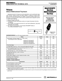 datasheet for MAC320A10FP by Motorola