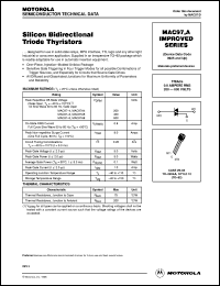 datasheet for MAC97-4 by Motorola