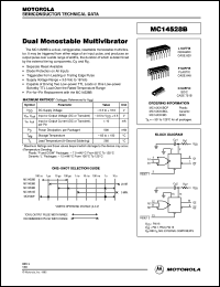 datasheet for MC14528BCP by Motorola