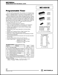 datasheet for MC14541BD by Motorola