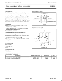 datasheet for AU2903D by Philips Semiconductors