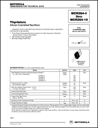 datasheet for MCR264-6 by Motorola