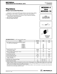 datasheet for MCR265-10 by Motorola