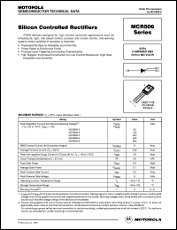 datasheet for MCR506-6 by Motorola