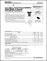 datasheet for MMBF0202PLT1 by Motorola