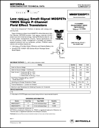 datasheet for MMBF2202PT1 by Motorola