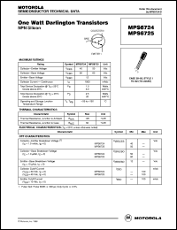 datasheet for MPS6725 by Motorola