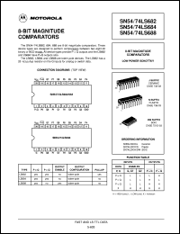 datasheet for SN74LS688DW by Motorola