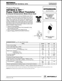 datasheet for MTP60N05HDL by Motorola