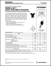 datasheet for MTP8N06E by Motorola