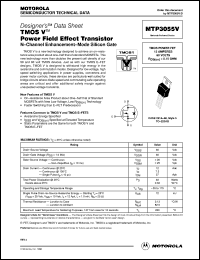 datasheet for MTP3055V by Motorola