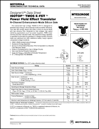 datasheet for MTE53N50E by Motorola