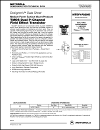 datasheet for MTDF1P02HD by Motorola