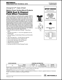 datasheet for MTDF1N02HDR2 by Motorola