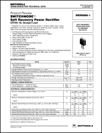 datasheet for MSRB860-1 by Motorola