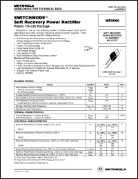 datasheet for MSR860 by Motorola