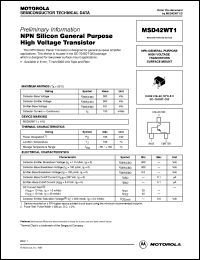 datasheet for MSD42WT1 by Motorola