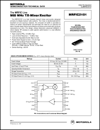 datasheet for MRFIC2101 by Motorola