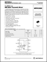 datasheet for MRFIC2002 by Motorola