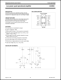 datasheet for AU2902D by Philips Semiconductors