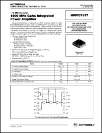 datasheet for MRFIC1817 by Motorola