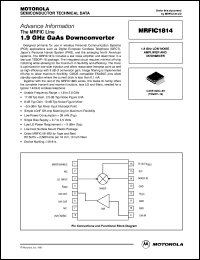 datasheet for MRFIC1814 by Motorola