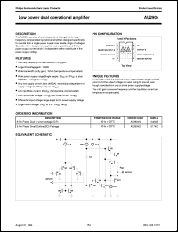 datasheet for AU2904D by Philips Semiconductors