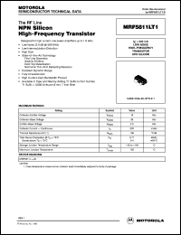 datasheet for MRF5811LT1 by Motorola