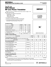 datasheet for MRF557 by Motorola